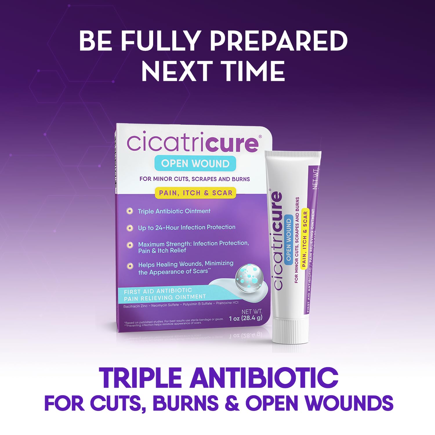 Cicatricure Advanced Scar Gel hydrates skin for improved feel and comfort.