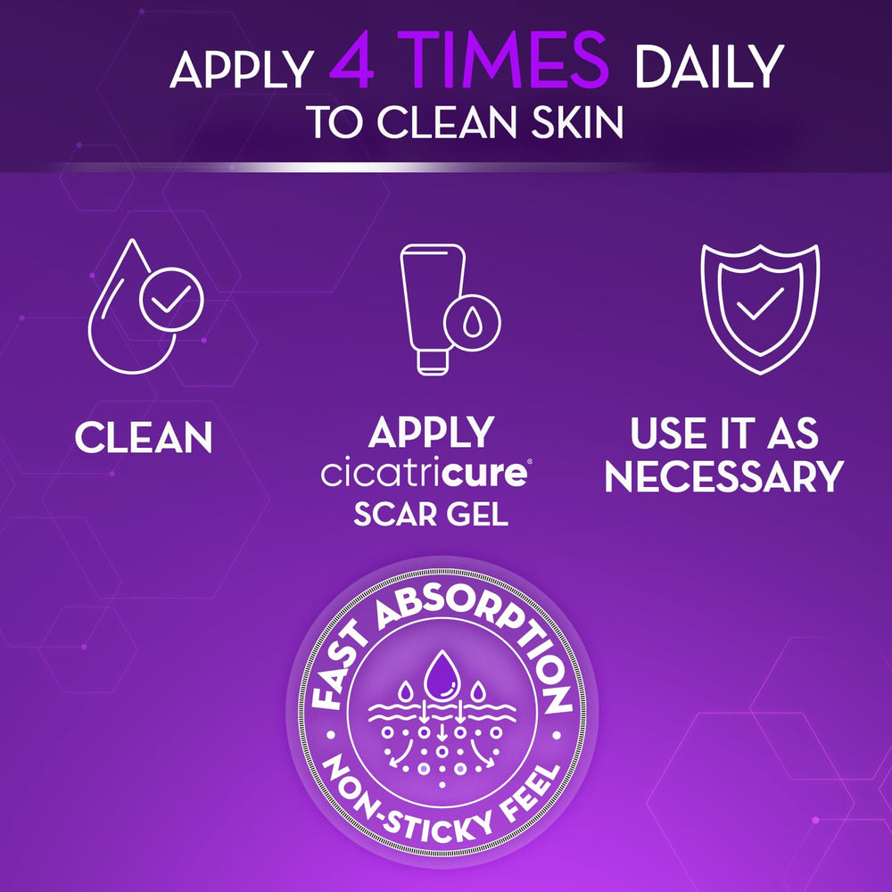 Cicatricure Advanced Scar Gel reduces stretch marks visibility over time.