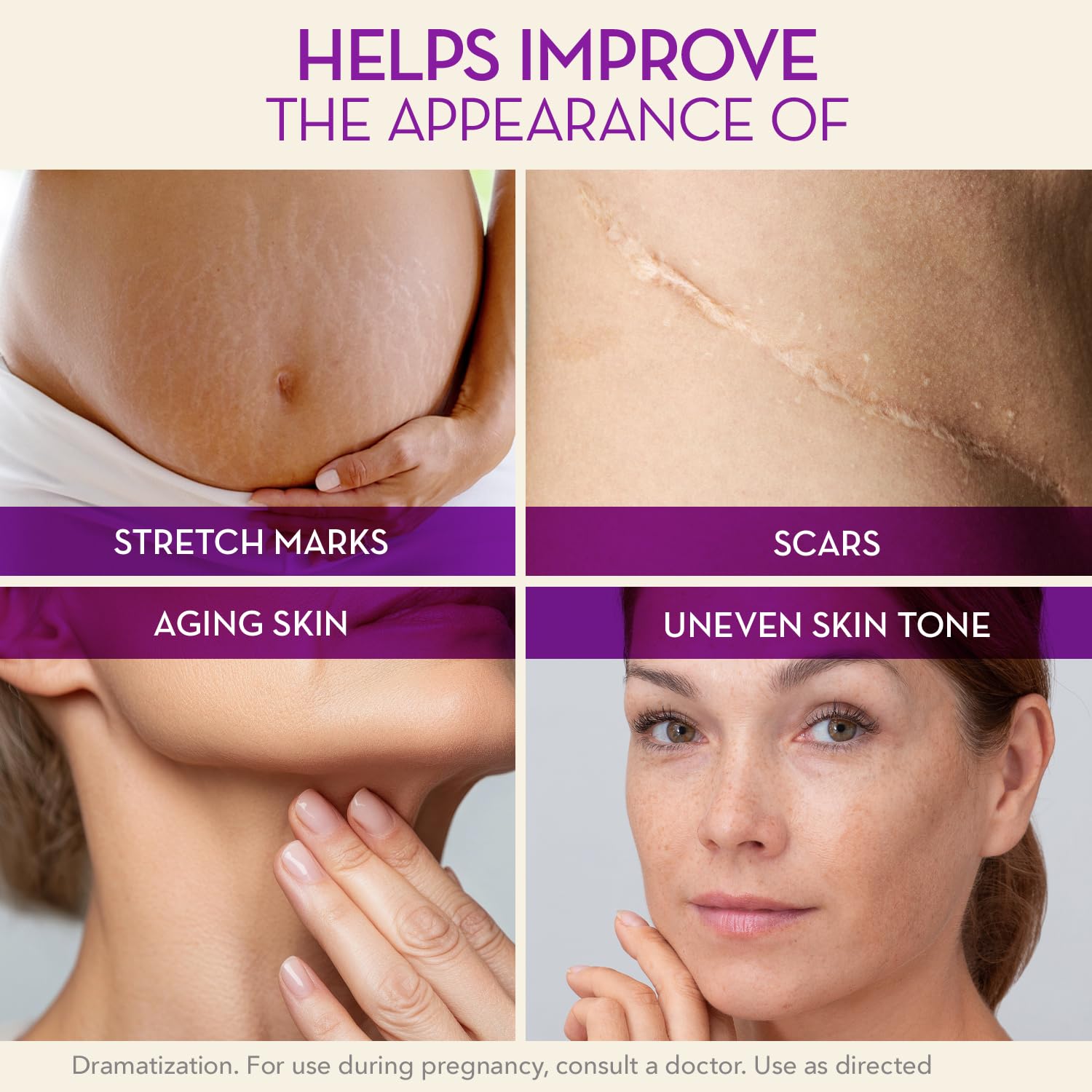 Pregnancy belly care with Cicatricure Cica Oil.
