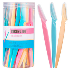 CICINUJOY 40pcs derma blades set for precise, gentle peach fuzz removal.