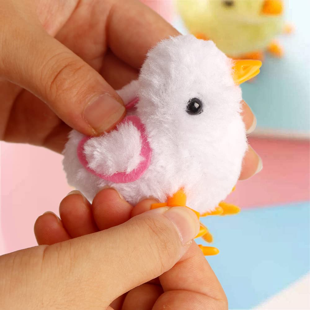 CICITOYWO wind-up chick in motion showing hopping action for kids' play.