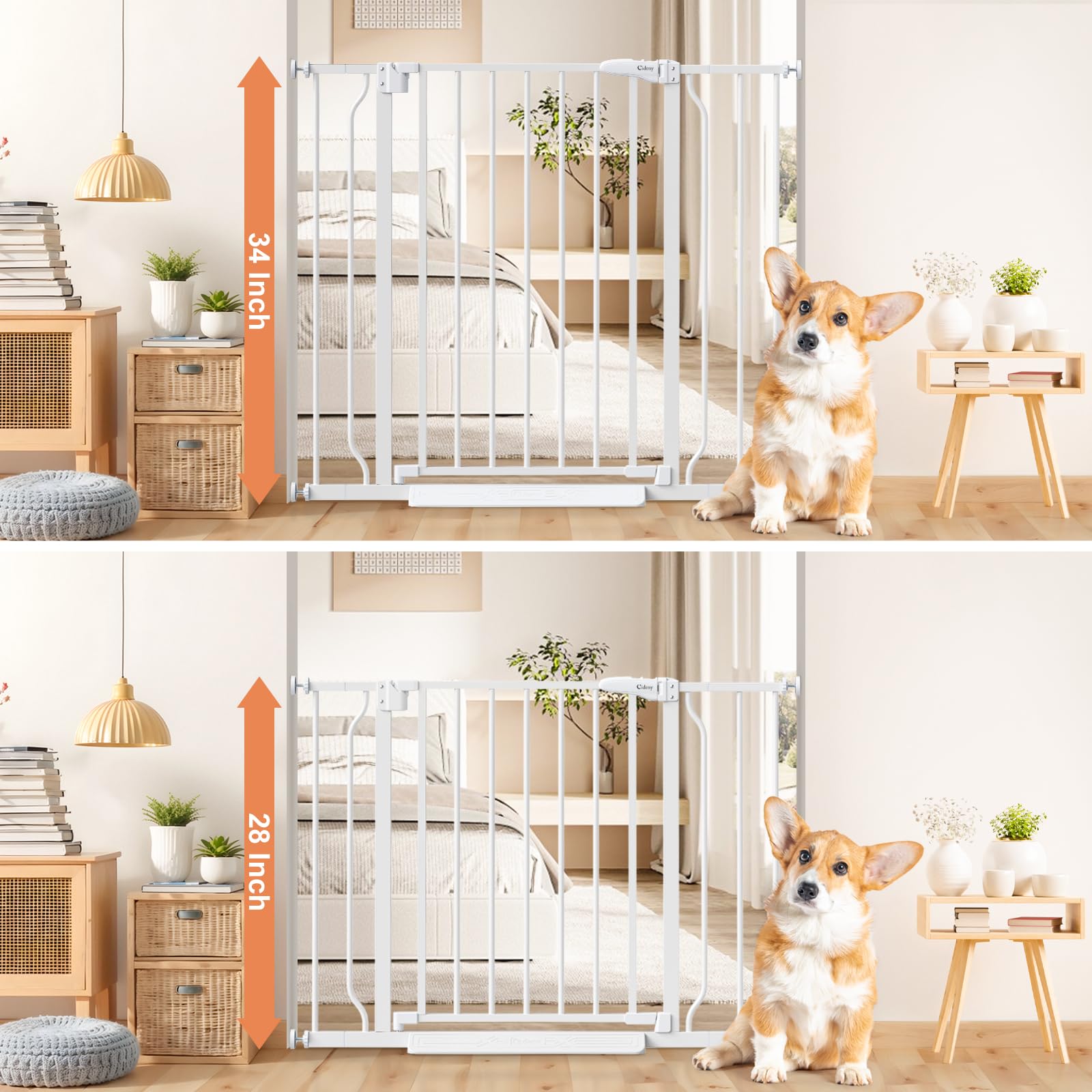 Cideny dual-lock safety design enables easy adult access while keeping kids contained