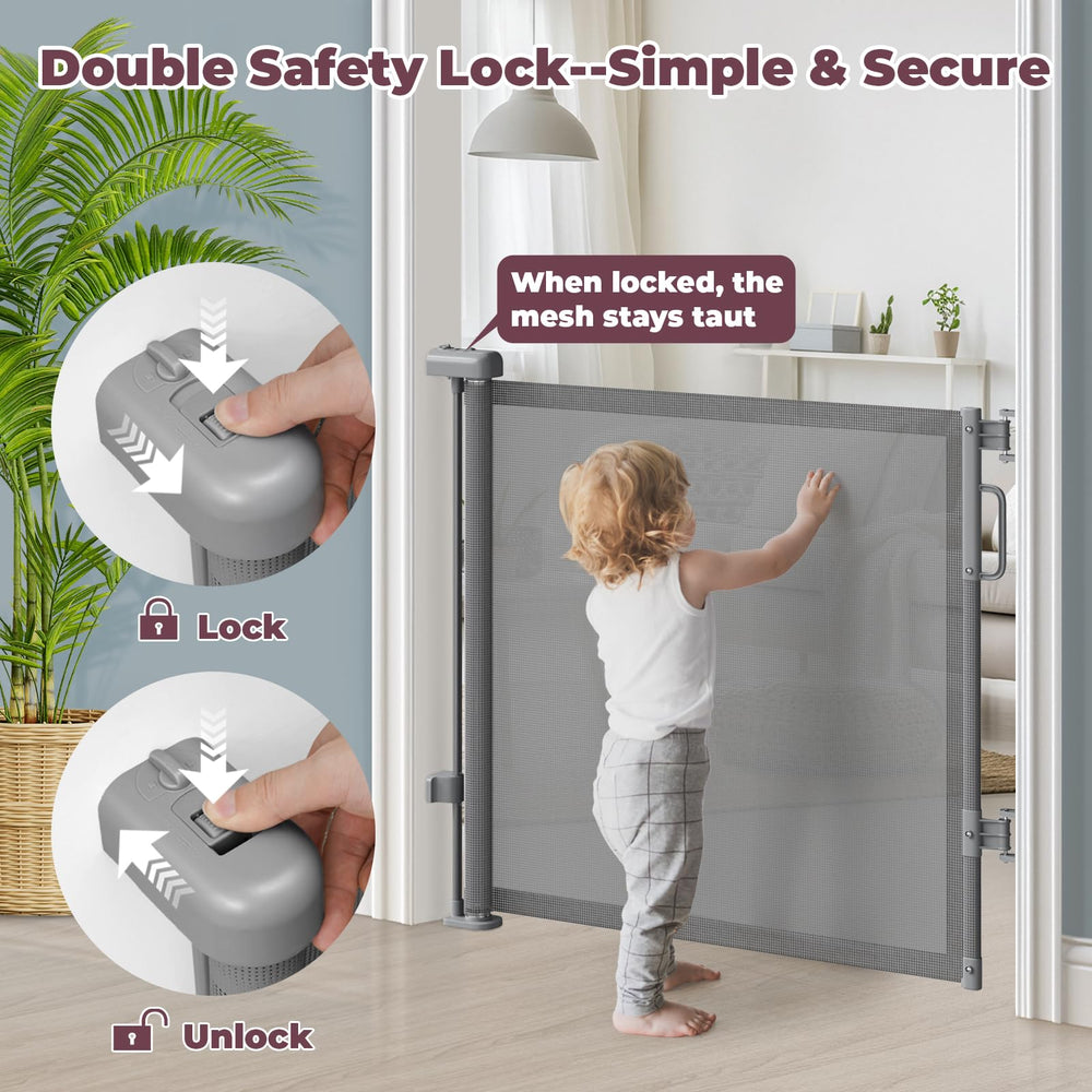 Cideny gate offers one hand operation ideal for multitasking at home.