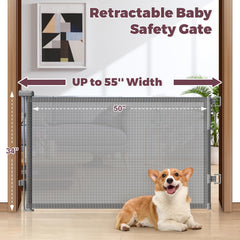 Cideny retractable gate in doorway setup versatile for doorways and hallways.