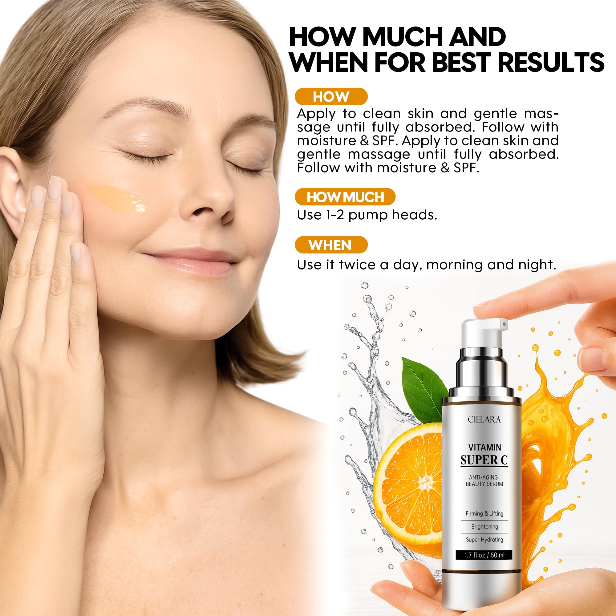 CIELARA peptides and collagen detail hints at improved elasticity and resilience