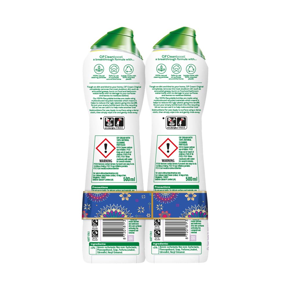 Cif Original kitchen cleaner targeting hobs and sinks for shine