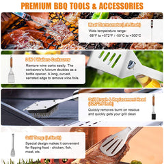 Cifaisi grill mats prevent sticking while cooking delicate meats.
