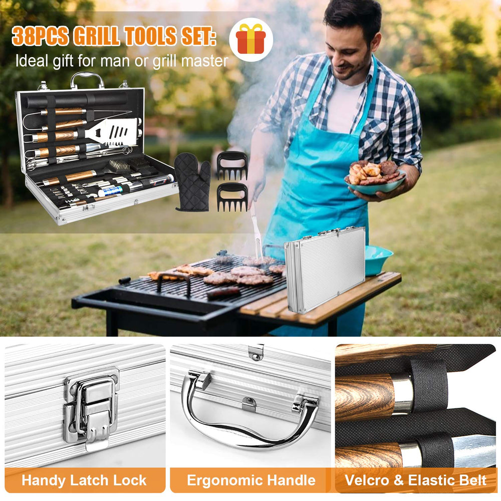 Cifaisi heat-resistant grill glove protects hands during high-heat flipping.
