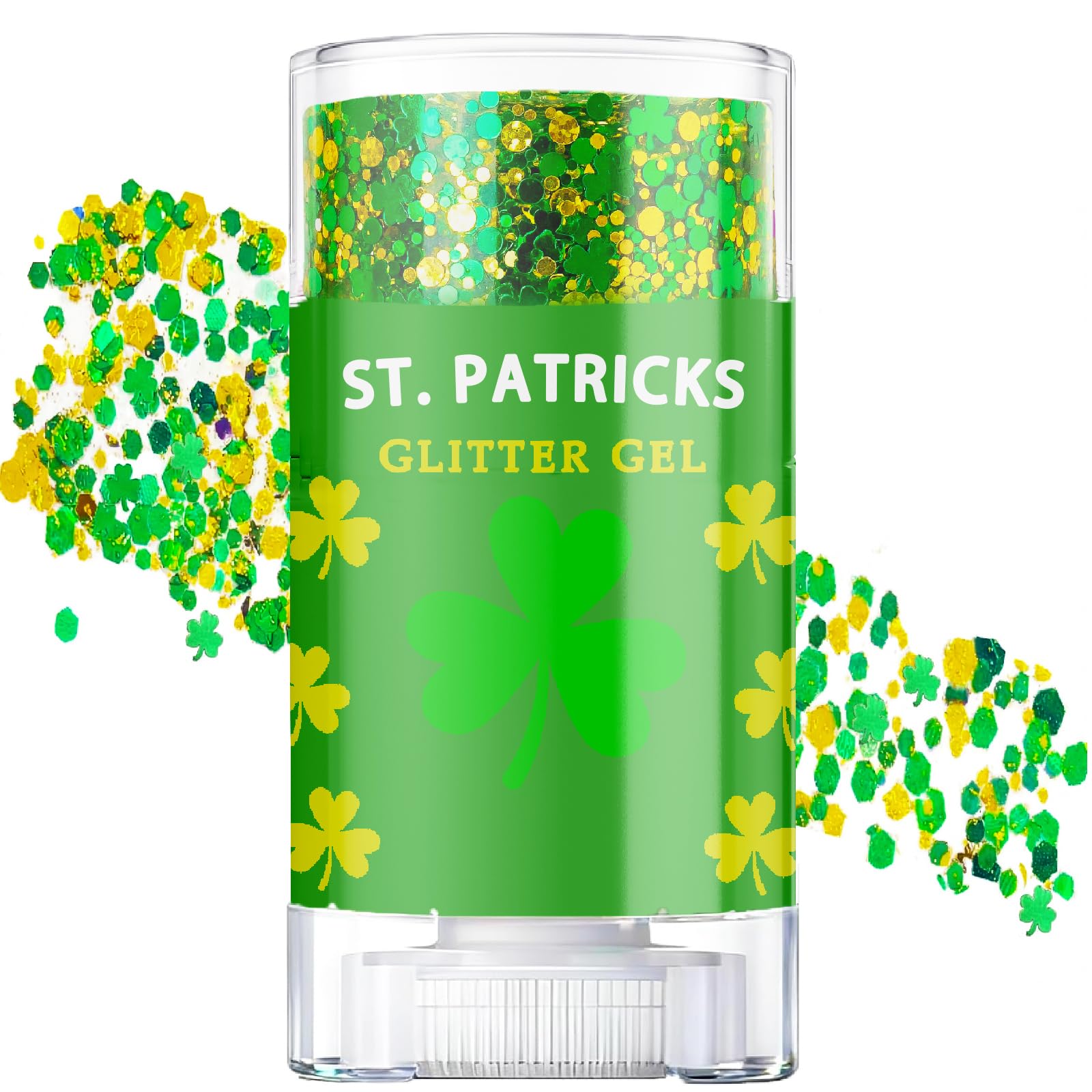 CiikDux glitter gel stick shamrock for festive shimmer that lasts through the night