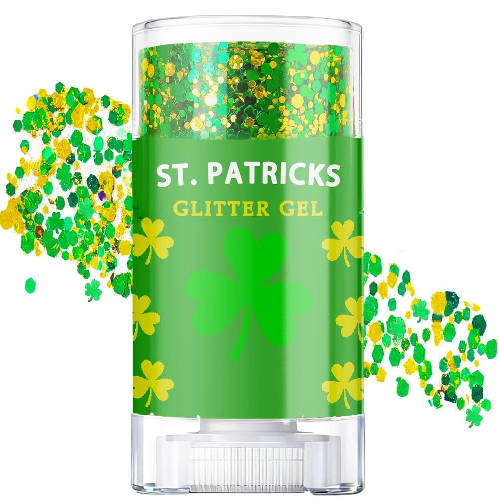 CiikDux glitter gel stick shamrock for festive shimmer that lasts through the night