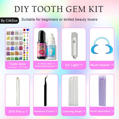 CiikDux tooth gem shapes provide 12 options for personalized daily accents.