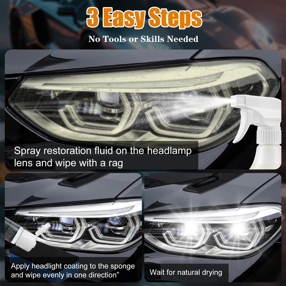 Ciirvoe spray bottle used for quick headlight treatment
