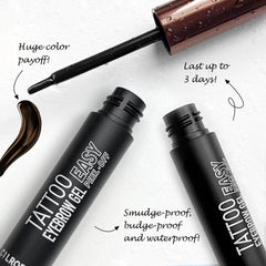 Cilrofelr Tattoo Brow Gel applying brush provides precise brow filling.