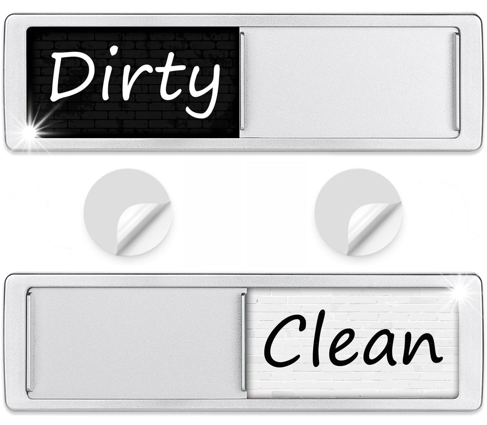 Cimkiz dishwasher magnet clean-dirty sign on a magnetic surface shows status at a glance