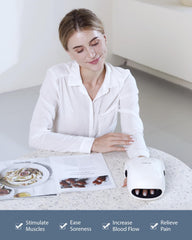 CINCOM Hand Massager with four heads for full-hand kneading.