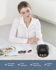 CINCOM Hand Massager heat levels provide warm relief for stiffness