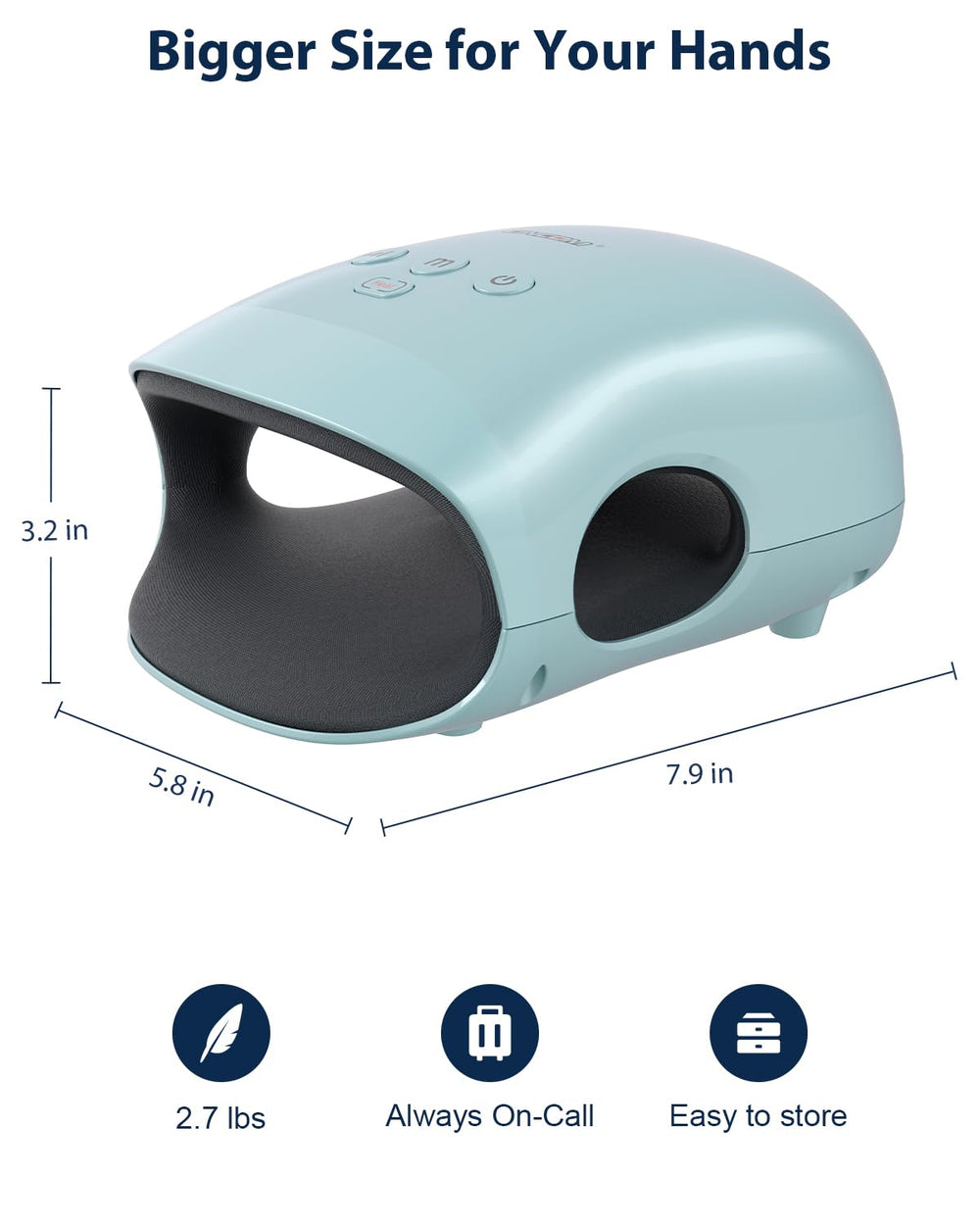 Compact, travel-ready design fits in a bag