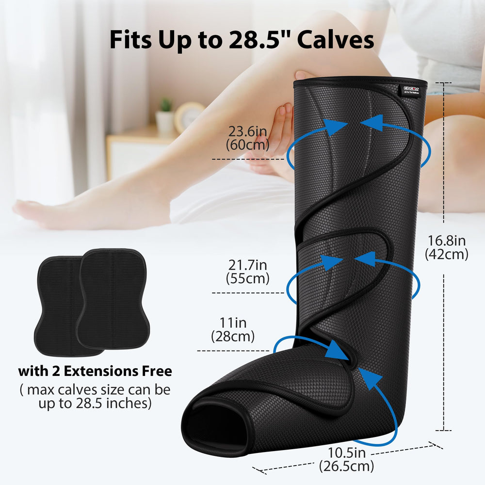 CINCOM leg massager adjustable Velcro for easy sharing among family