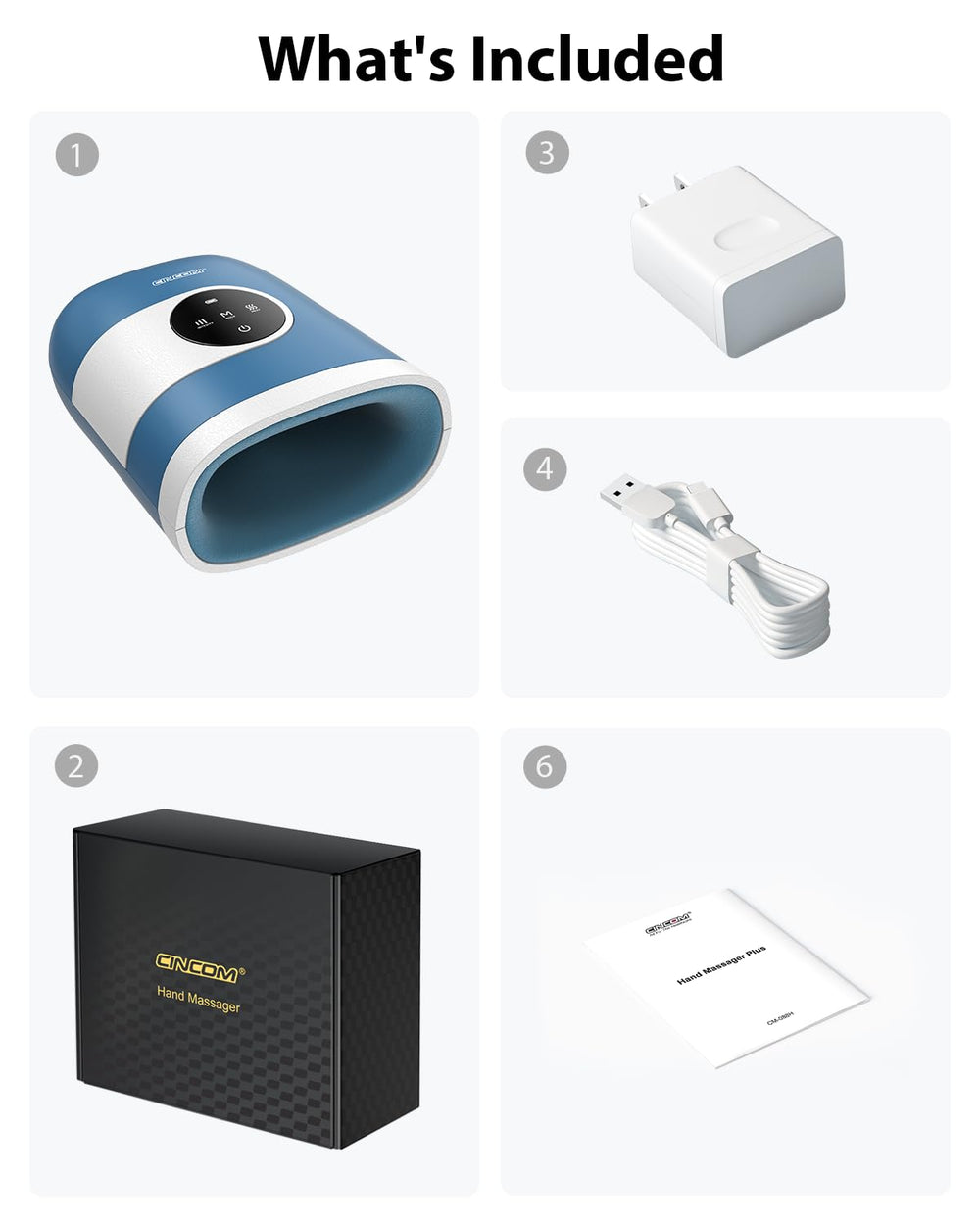 CINCOM Upgraded Hand Massager is gift-ready for family and friends