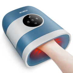 CINCOM Upgraded Hand Massager with heat and compression in close-up action for soothing tired hands