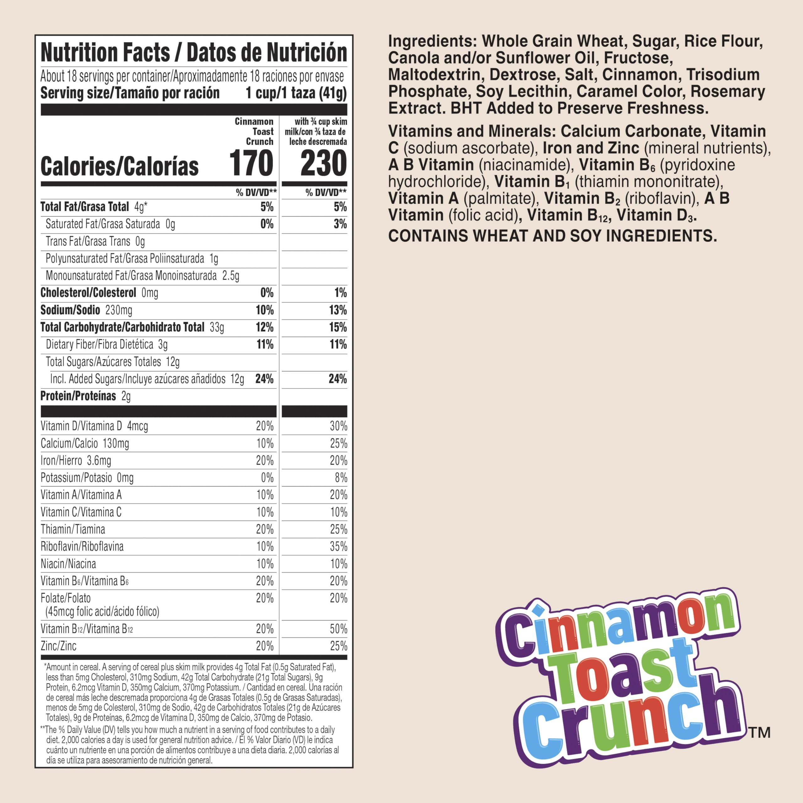 Bowl of Cinnamon Toast Crunch with milk showing crispy texture and aroma