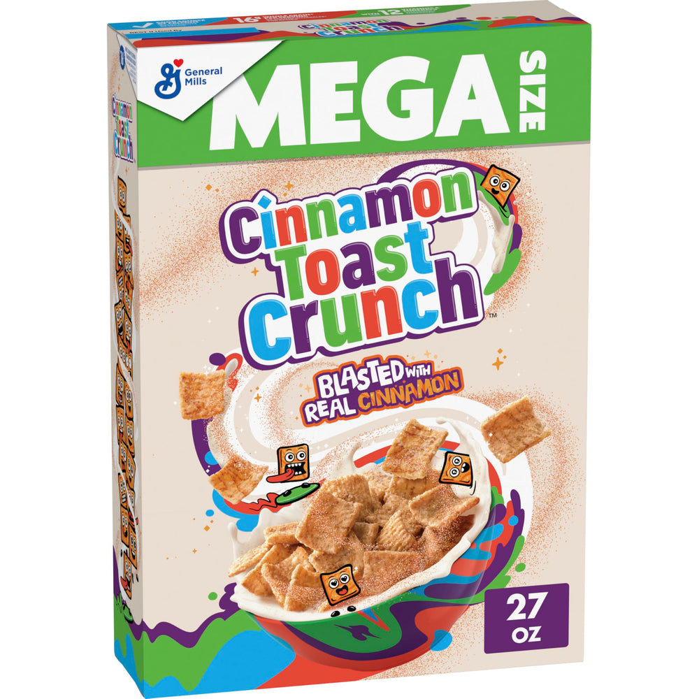 Cinnamon Toast Crunch cereal squares with CINNADUST for a bold morning crunch