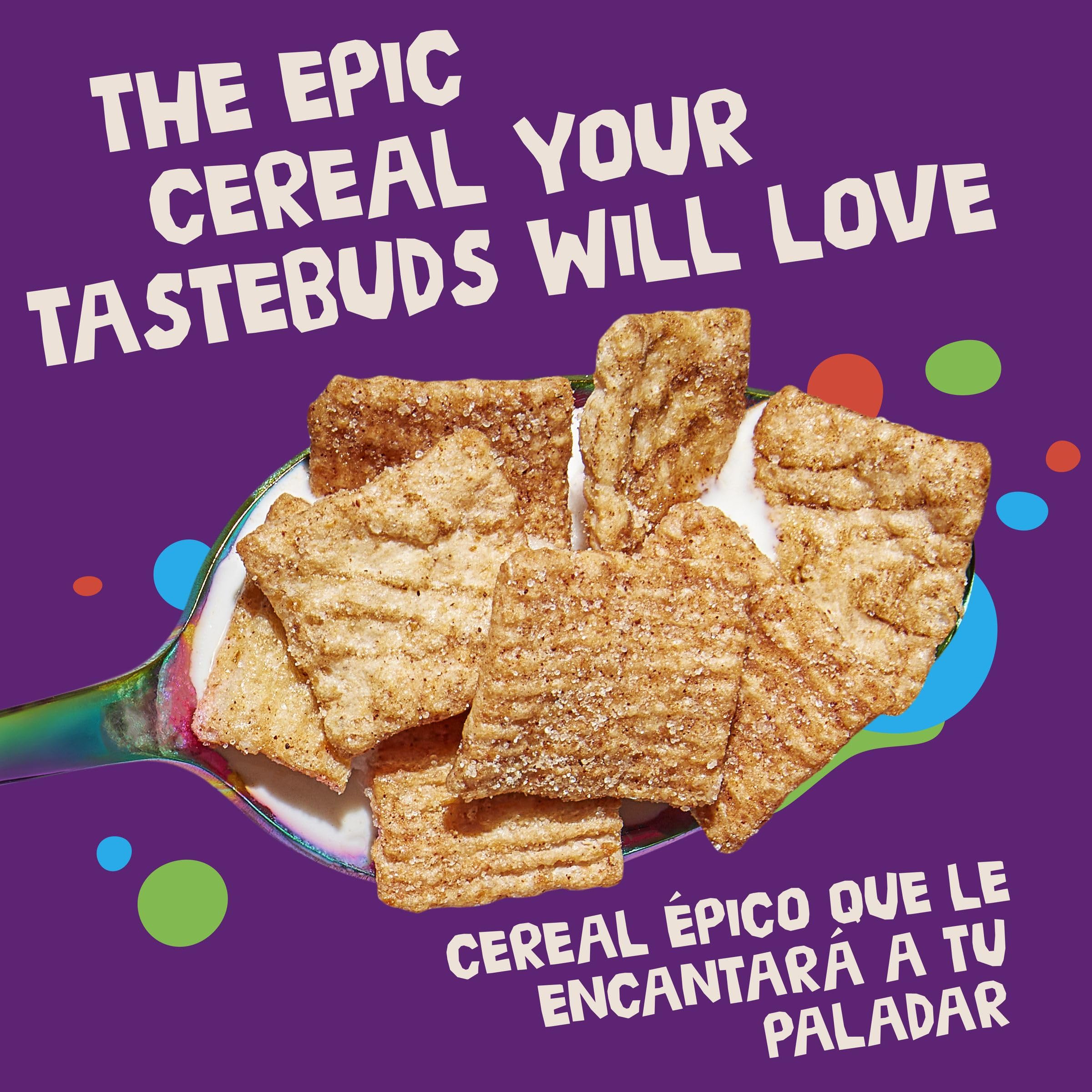 Cinnamon Toast Crunch CINNAMILK highlights sweet cereal milk.