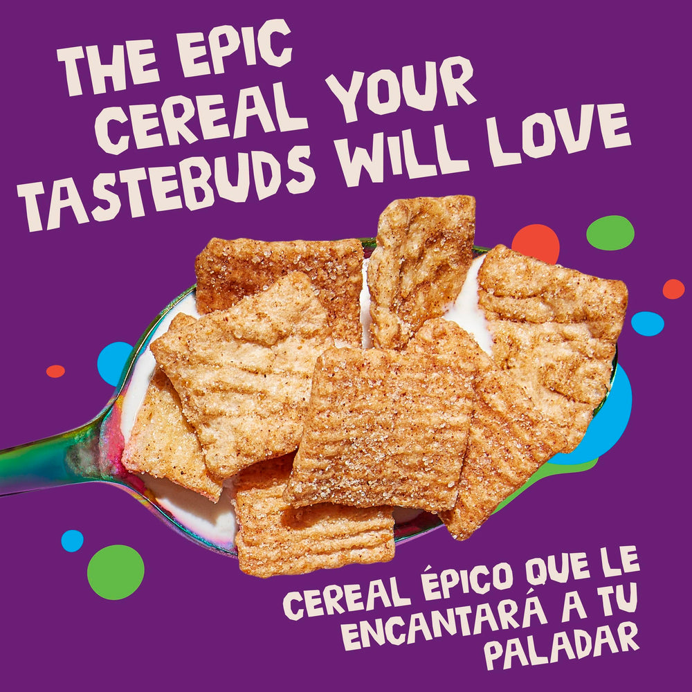Cinnamon Toast Crunch CINNAMILK highlights sweet cereal milk.