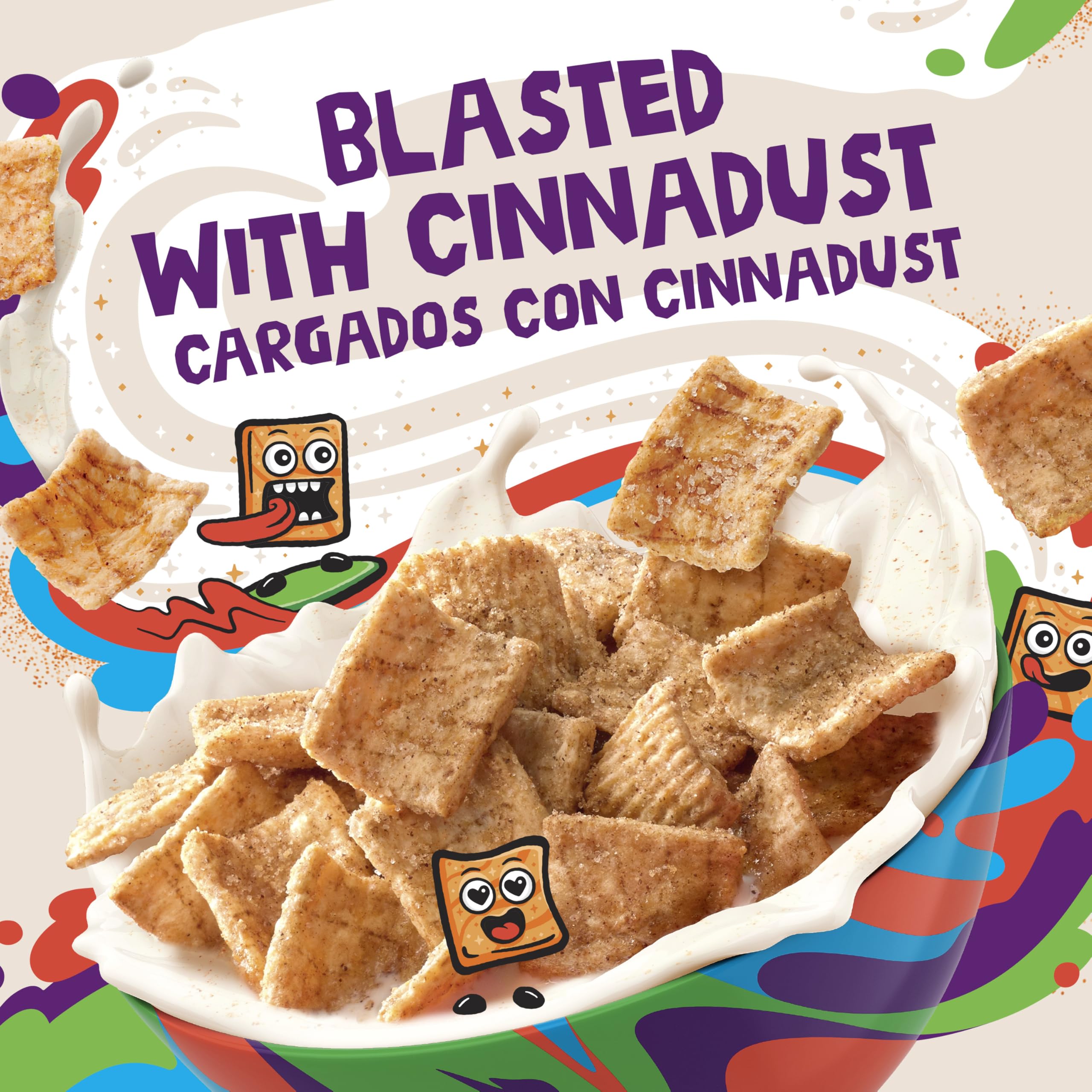 Cinnamon Toast Crunch crispy squares in snack bags for on-the-go.
