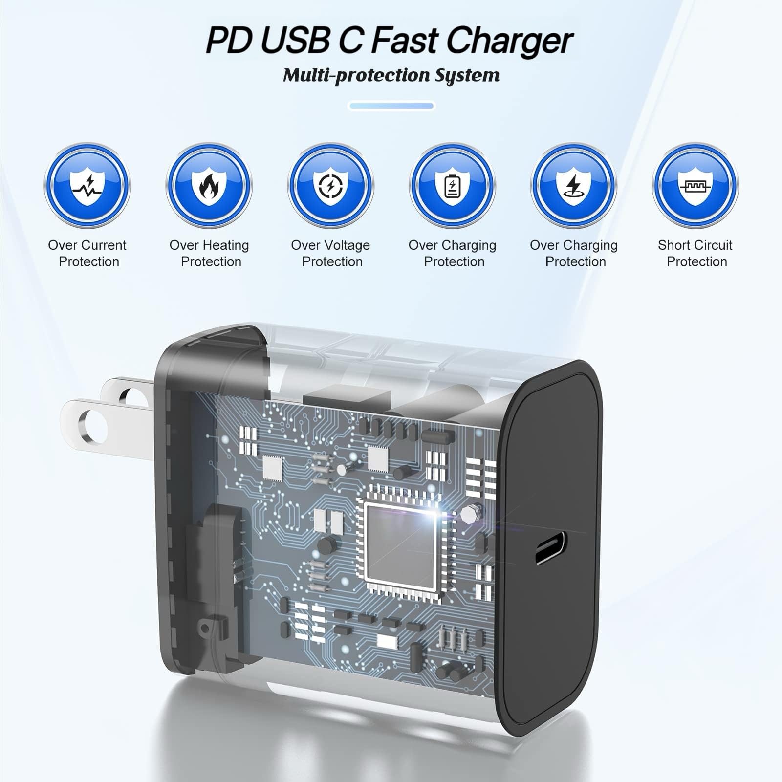 Cionum PD3.0 Type-C charger supports Samsung and iPhone devices.
