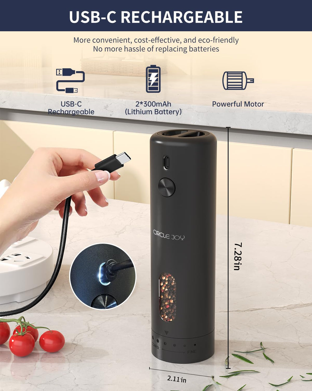 Circle Joy 110ml container reduces refills during busy meal prep