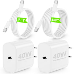 Citelect 40W USB-C charger block powering iPhone devices quickly and safely.