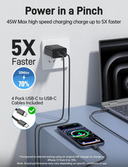 Citelect 3ft USB-C to USB-C cable for fast charging and syncing