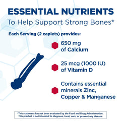 Citracal Maximum Plus caplets inside the bottle highlight easy daily calcium