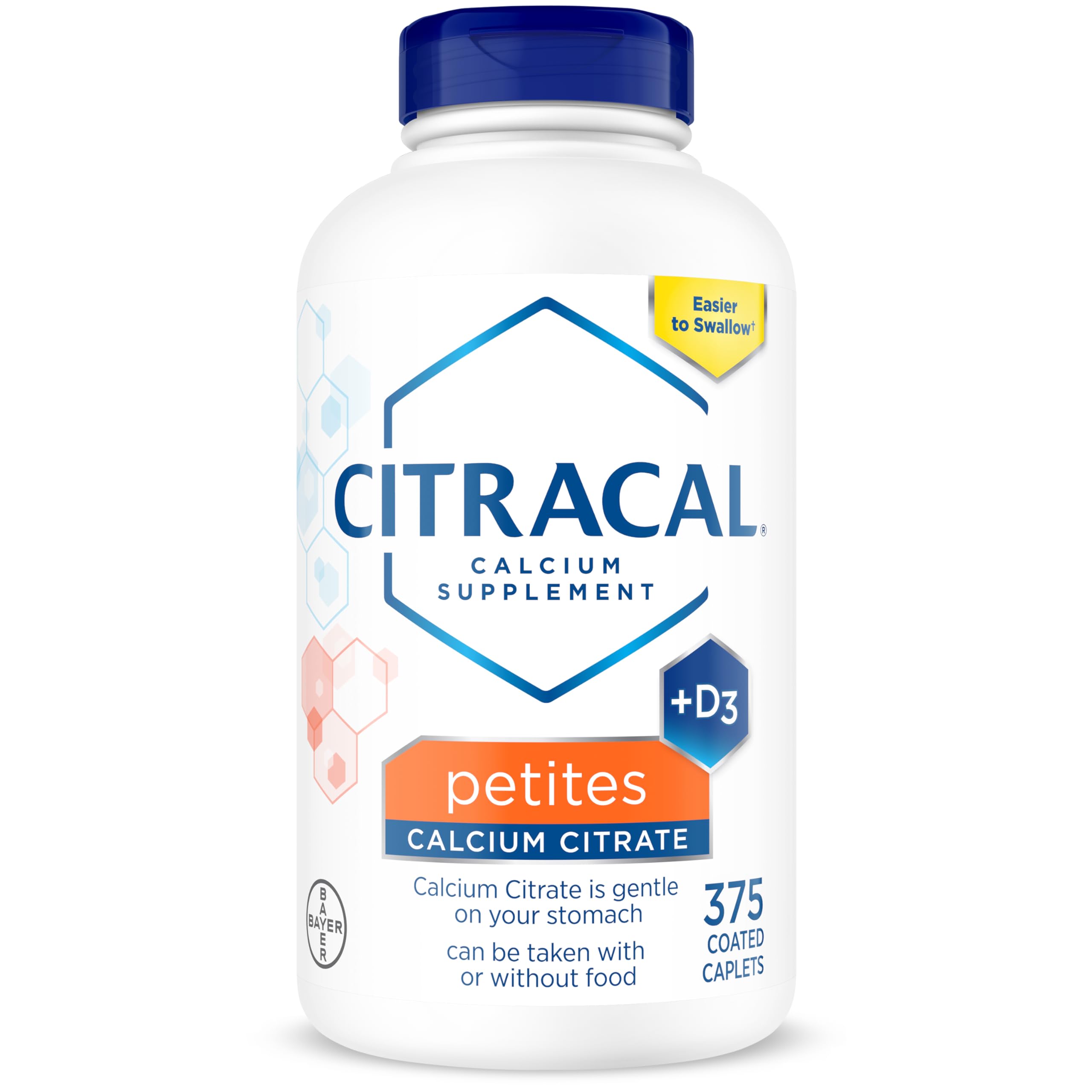 Citracal Petites bottle pour shows easy-to-pour packaging for daily calcium use