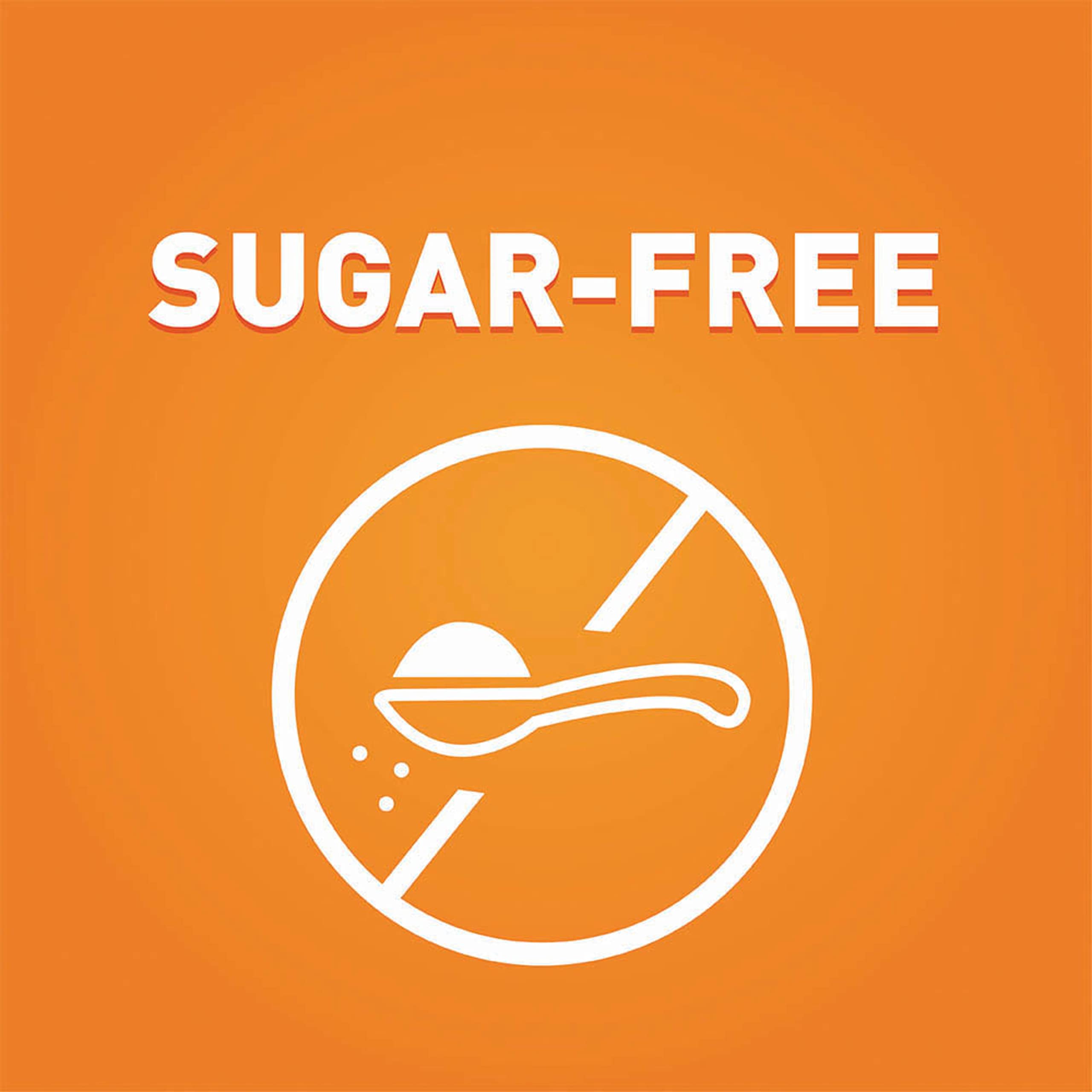 Citrucel orange-flavored drink in glass ready to sip for gentle fiber support.