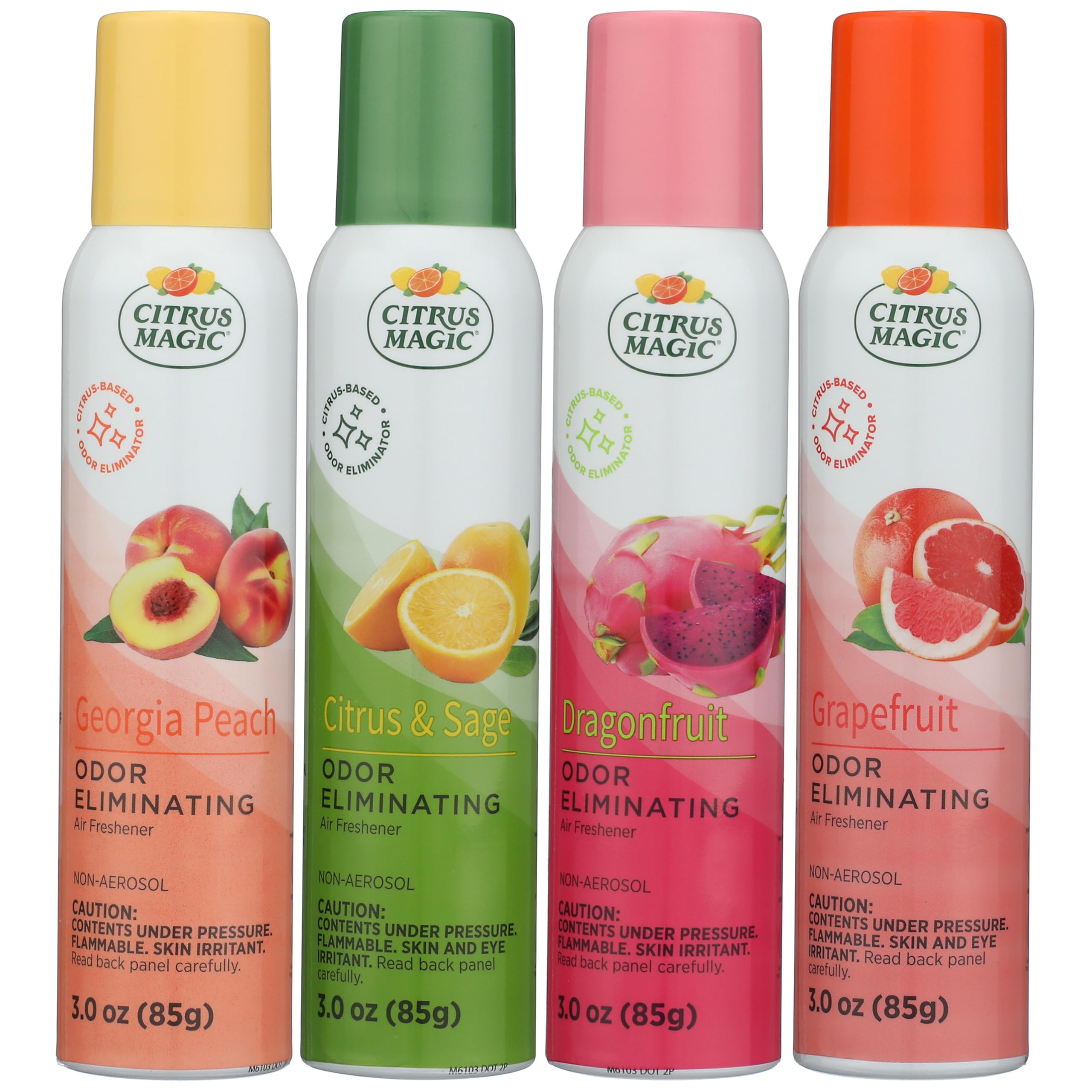 Citrus Magic Georgia Peach air freshener spray offering a fresh, lasting scent
