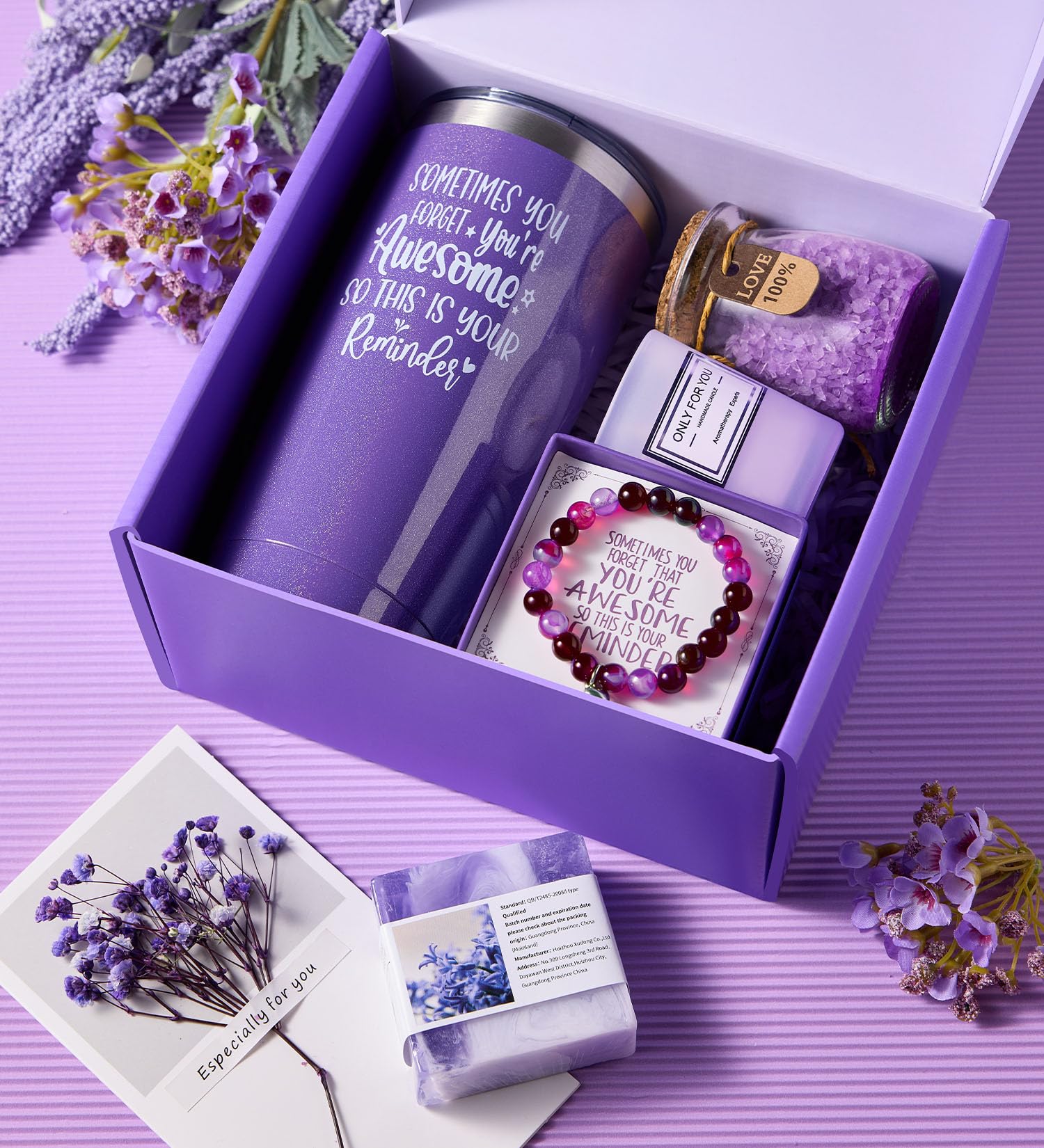 CITTA lavender aroma backdrop creates a peaceful self-care moment.