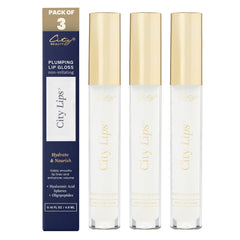 City Beauty City Lips Clear bottle front with high shine and hydration