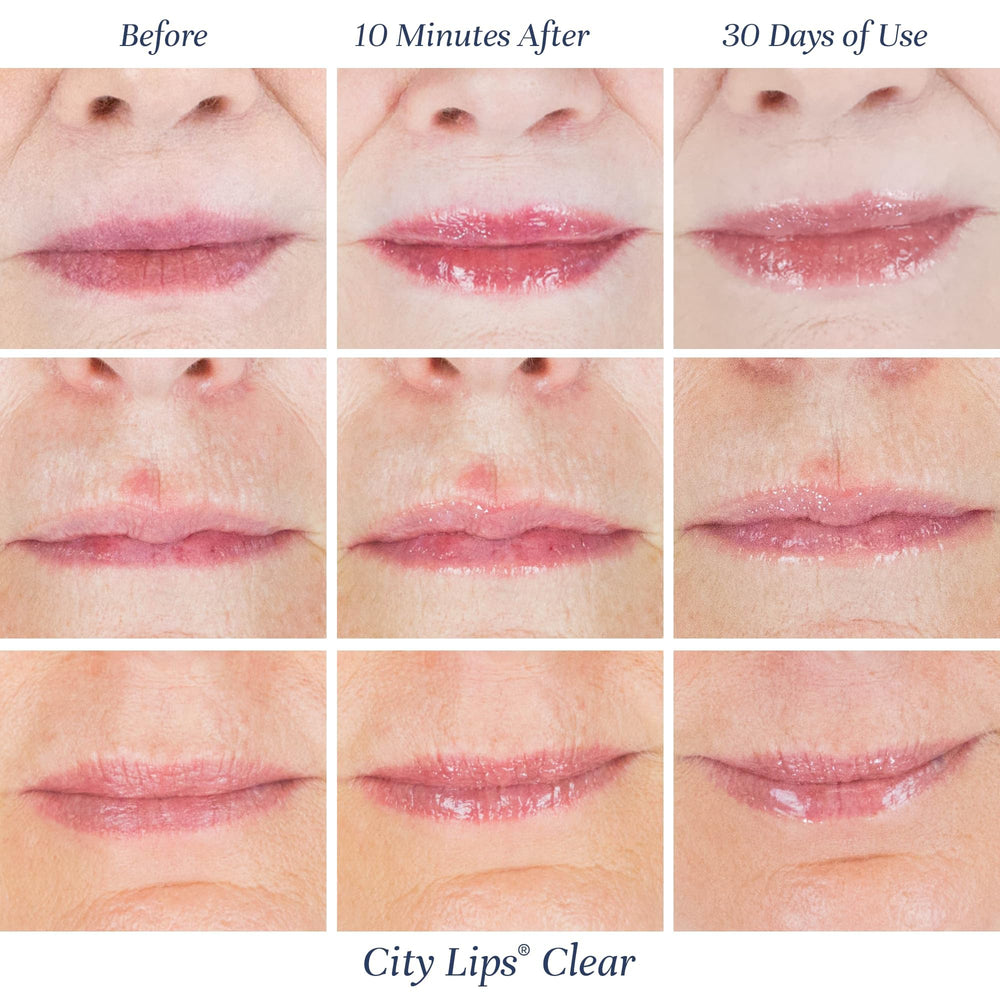 City Beauty City Lips Clear glossy texture on lips for smooth shine