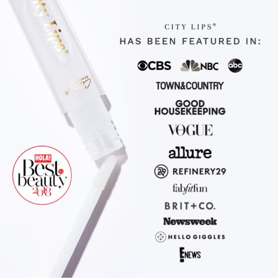 City Beauty City Lips Clear close-up showing smoother lip lines