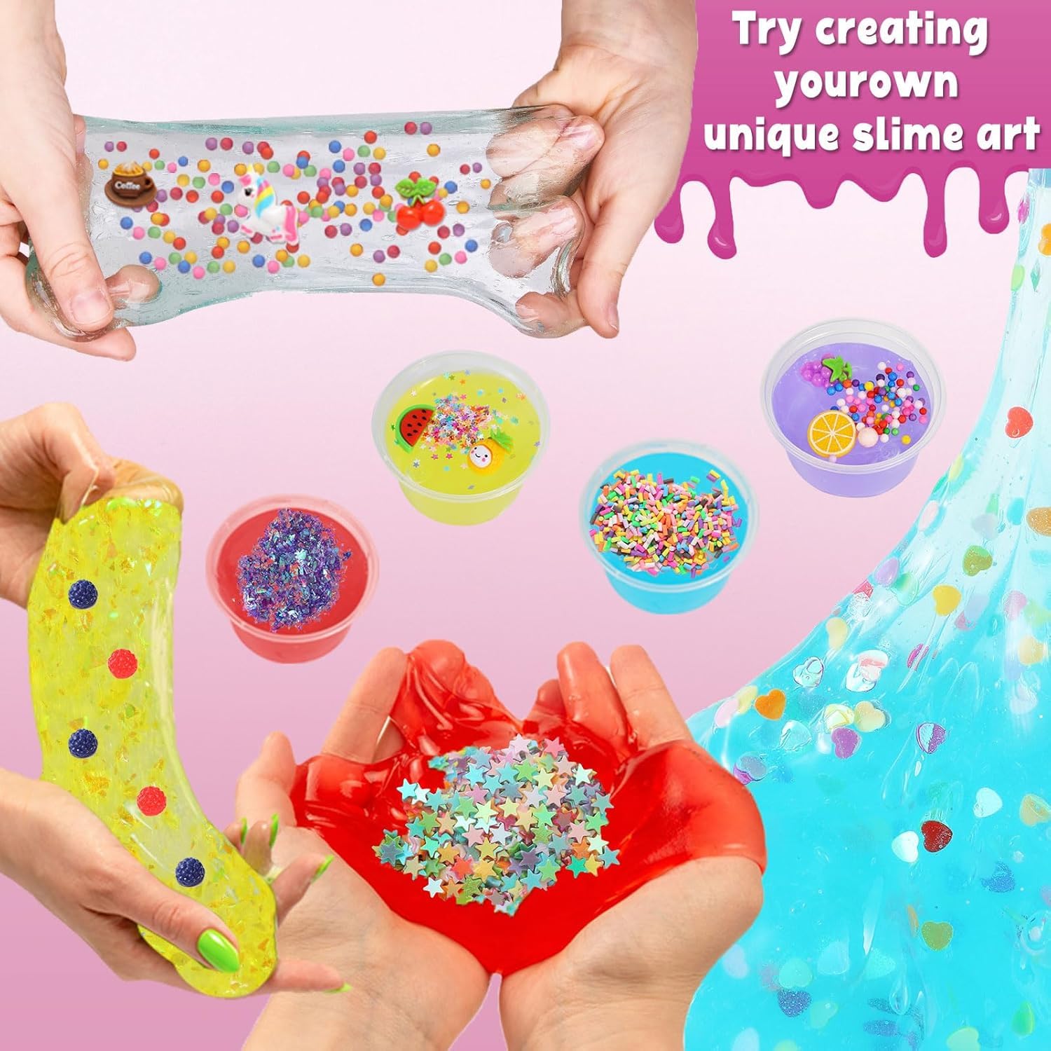 CityActs slime kit foam balls provide texture and color for projects.