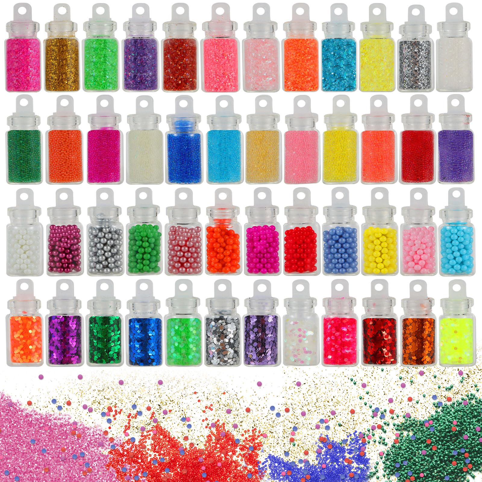 CityActs slime accessories kit glitter jars add sparkle to slime and crafts.