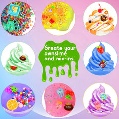 CityActs slime kit imitation gold leaf sheets for luxe craft accents.