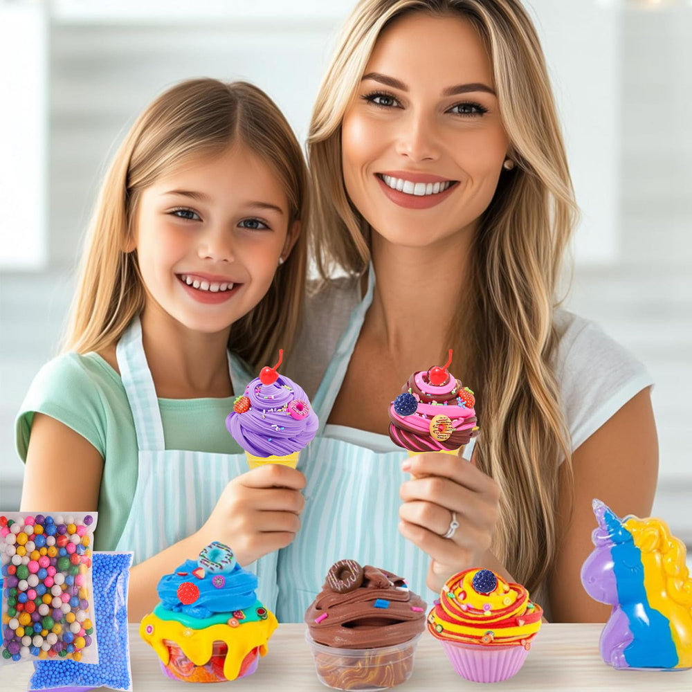 CityActs slime kit sugar paper sheets for decorative patterns and invites.