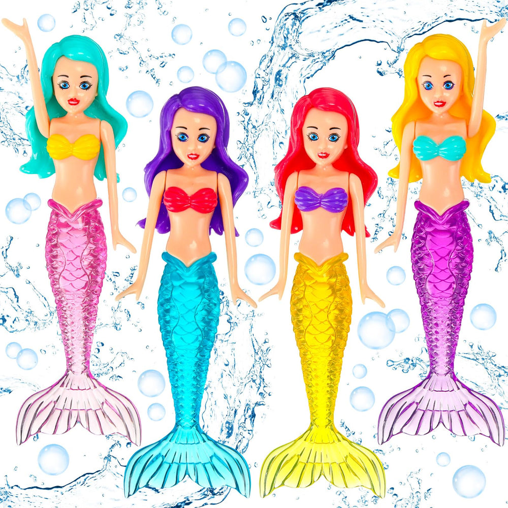 Civaner mermaid dive toy in bright colors for engaging pool play and easy visibility