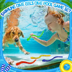 Civaner snake diving toy blue promotes easy target practice during pool games.