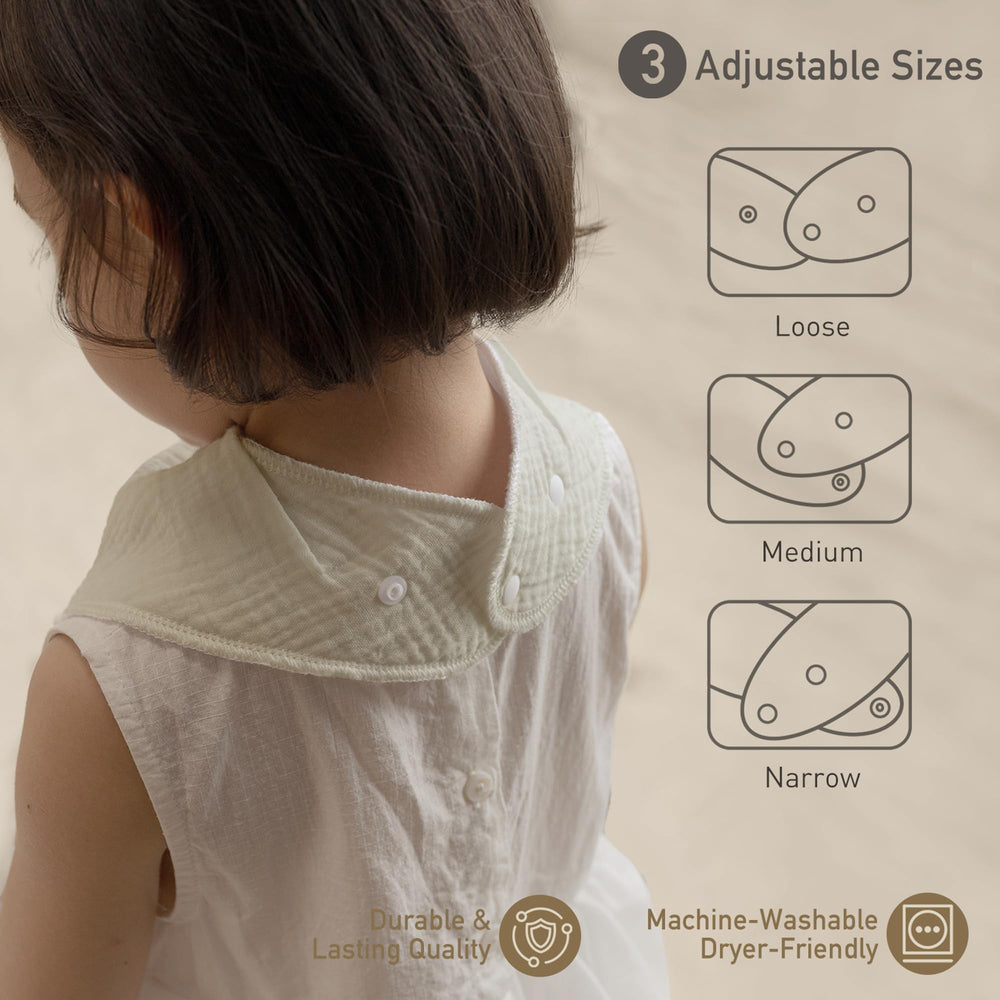 Civarua Kids bib doubles as burp cloth for feeding time.