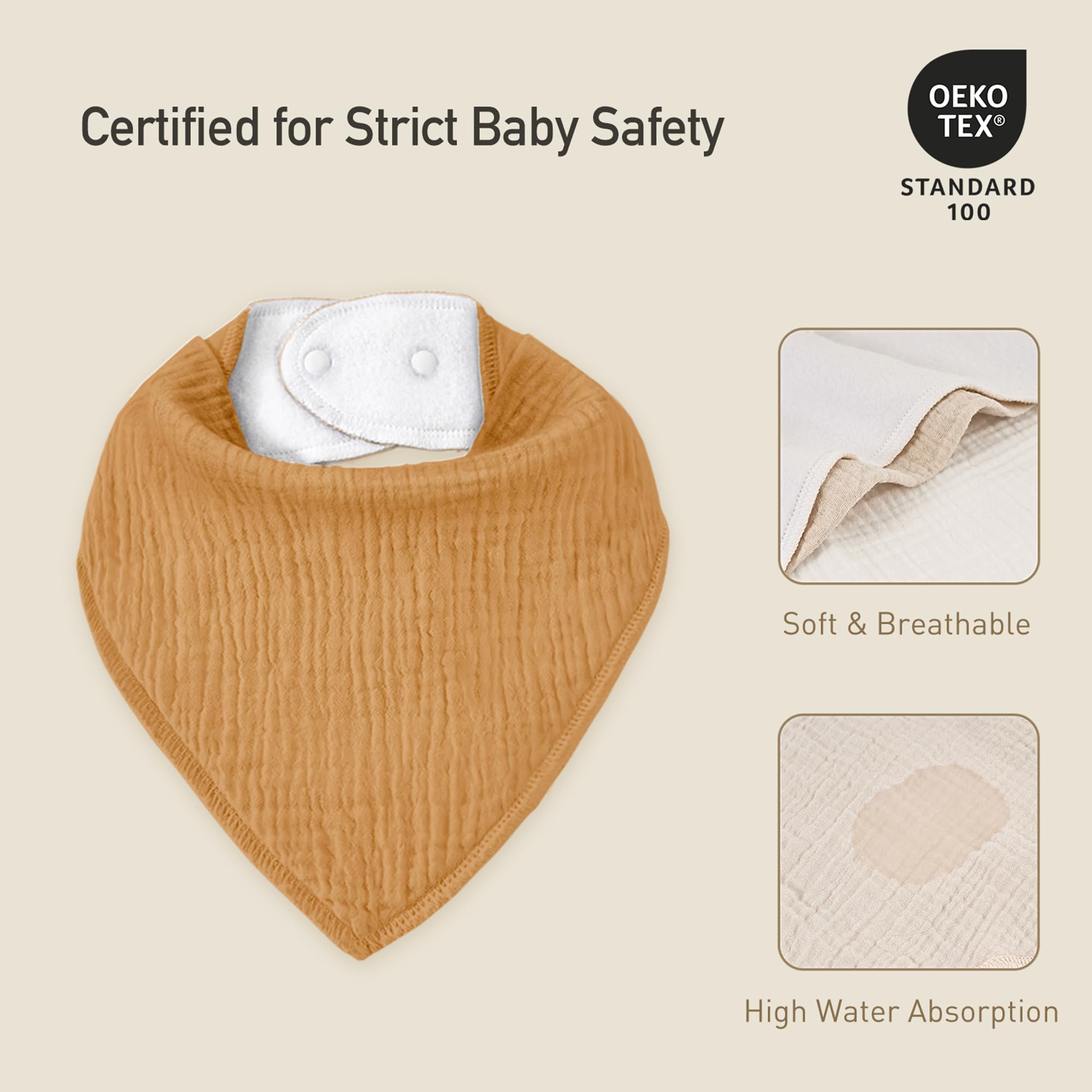 Civarua Kids washable bibs for easy care and reuse.