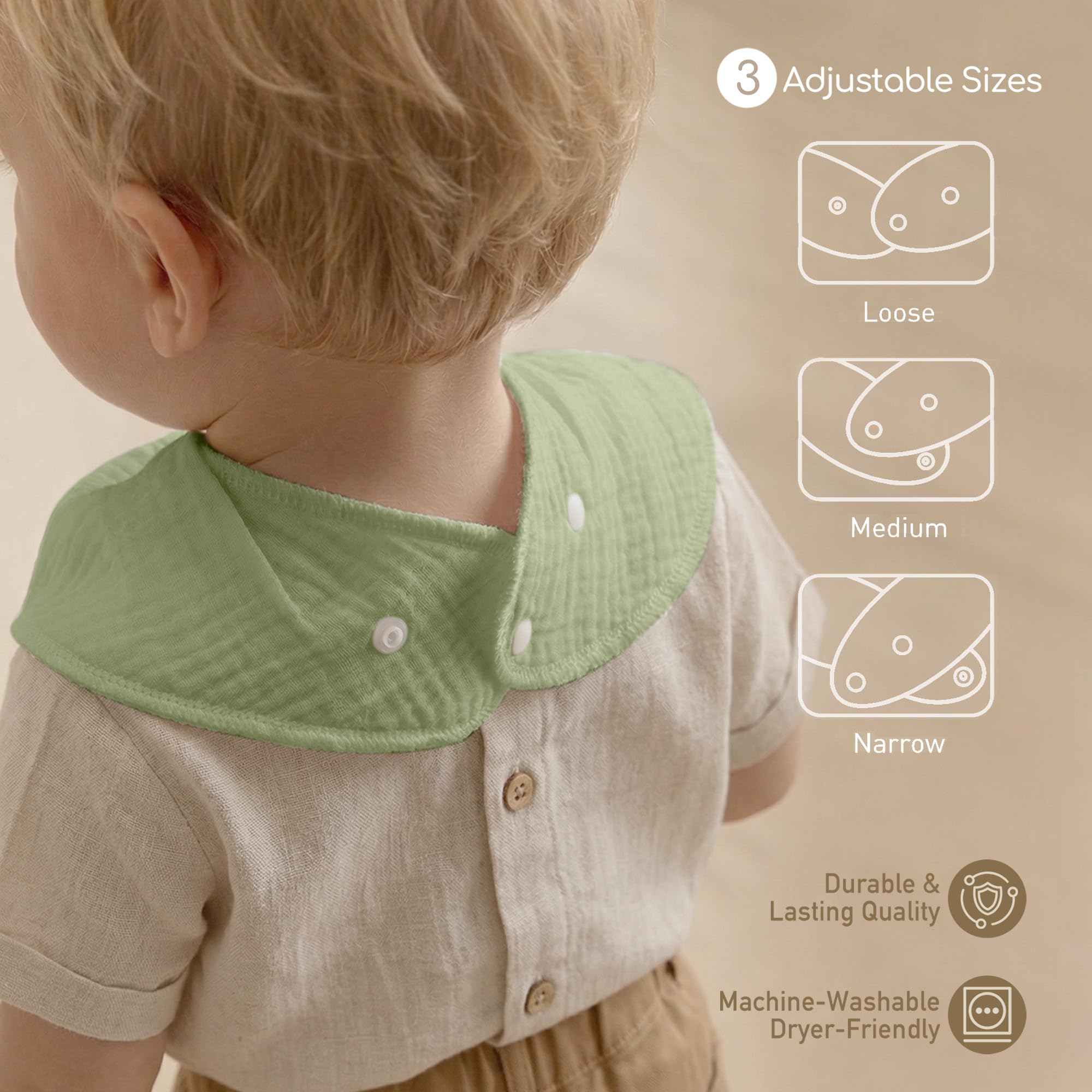 Civarua Kids bib patterns, versatile for teething and mealtime dribble.